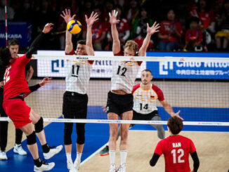 VNL M GER JPN 1 volleyballworld 38b7d c 600x337 326x245 - DVV-MÄNNER VERLIEREN PACKENDEN SCHLAGABTAUSCH GEGEN JAPAN